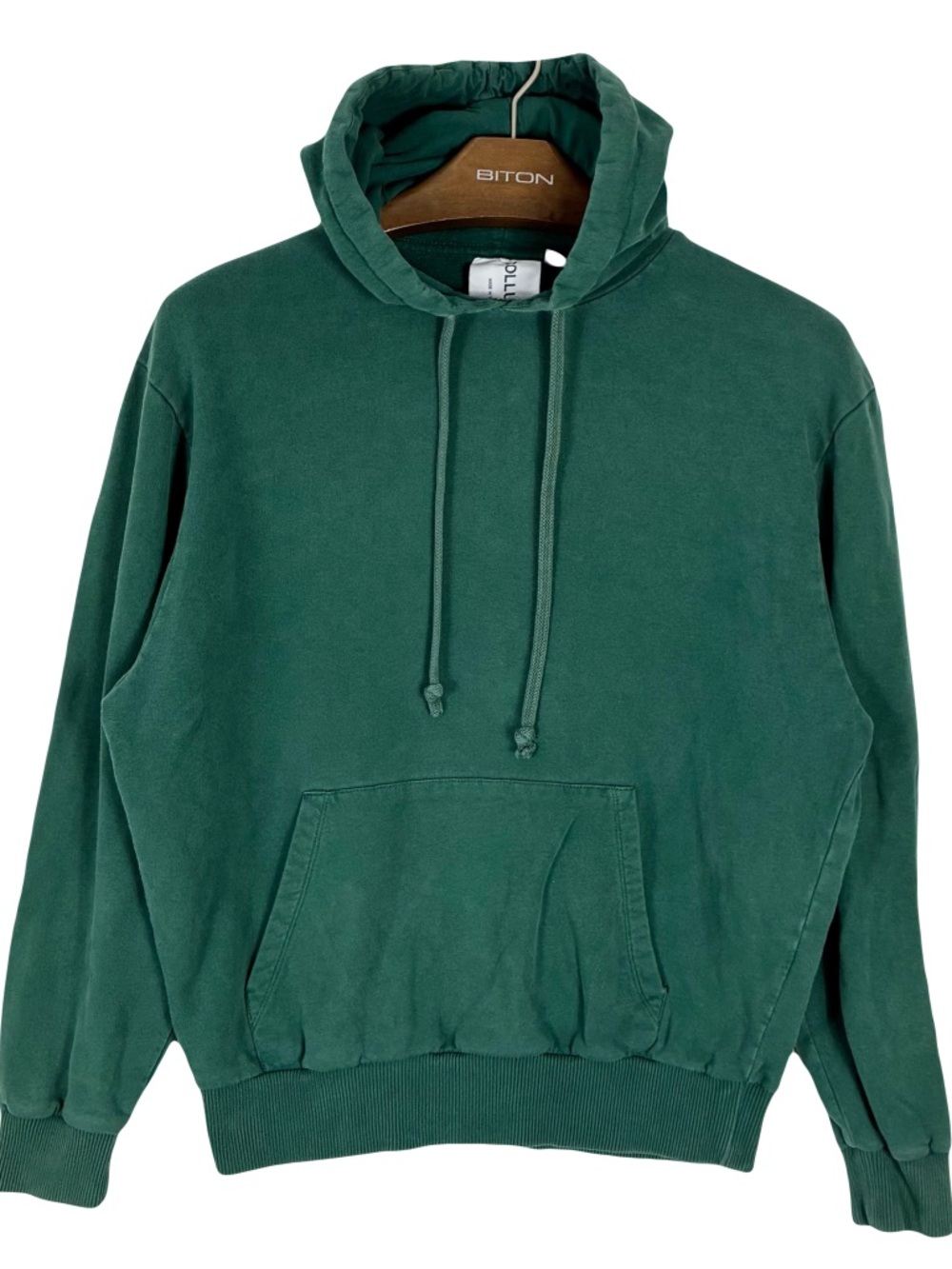 Collusion Green Cotton Hoodie Mens Small